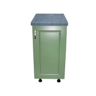 Corp inferior cu 1 Usa Zebra, Alb/MDF Verde si blat Beton 40 x 85 x 60 Corp inferior cu 1 Usa Zebra, Alb/MDF Verde si blat Beton 40 x 85 x 60